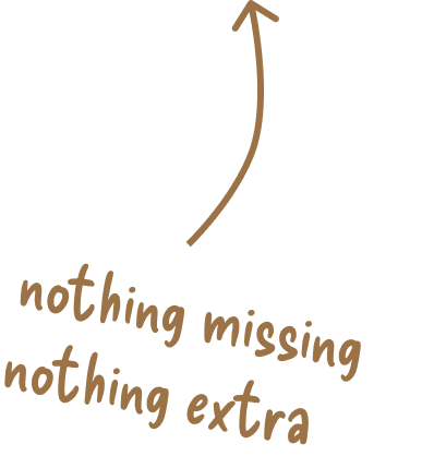 Nothing Missing Nothing Extra
